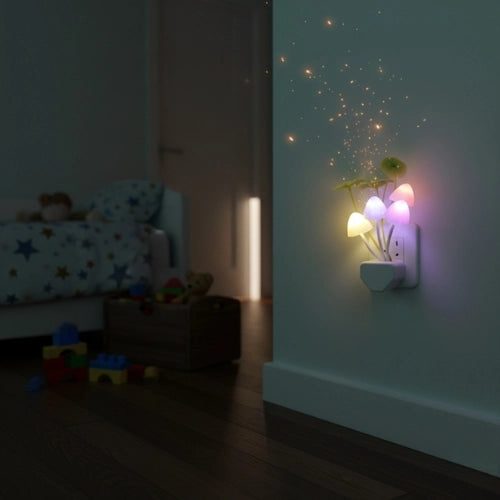 lampe colorée champignon