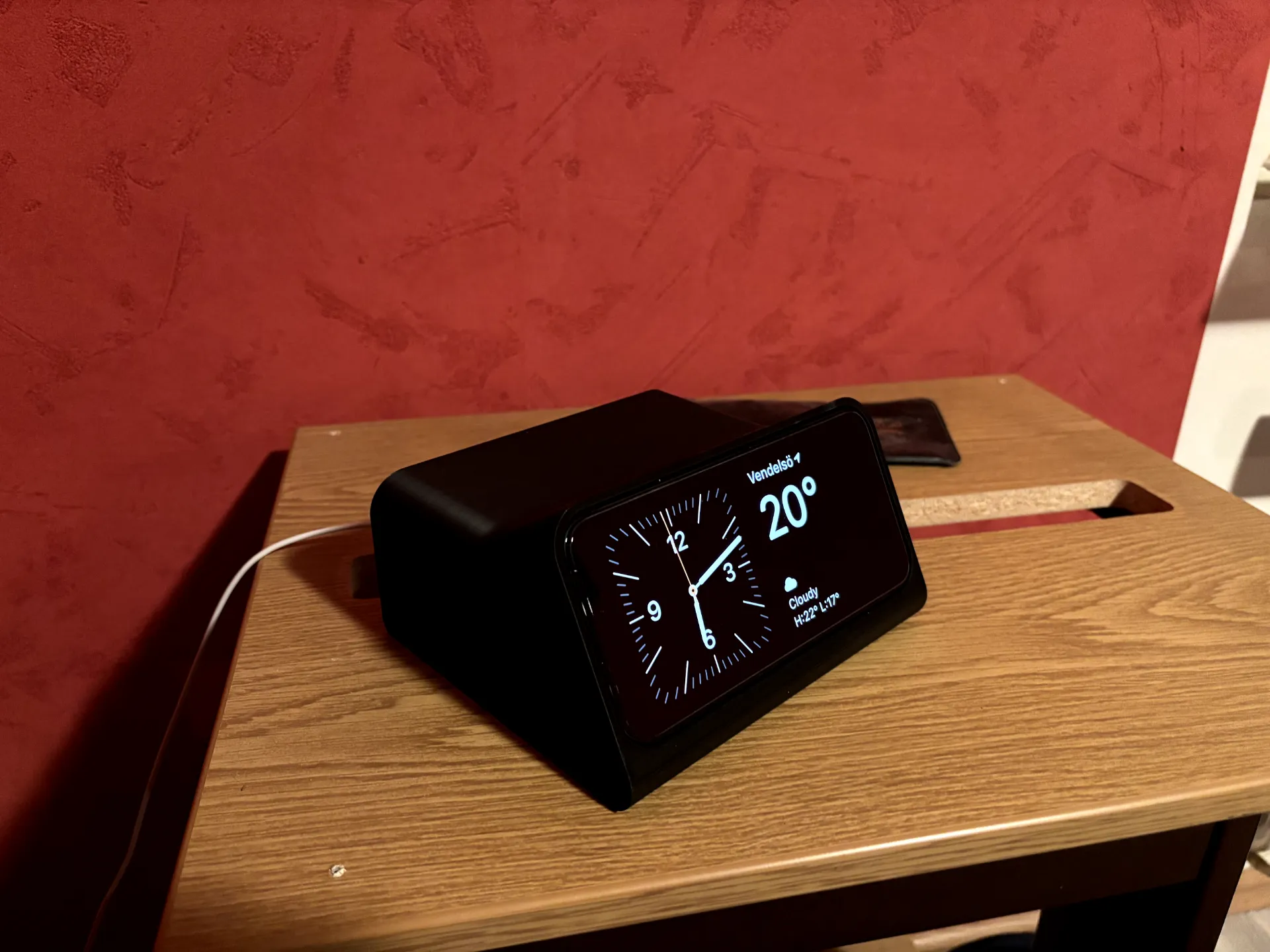 organiseur de nuit iPhone