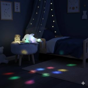 Peluche dauphin avec lumière