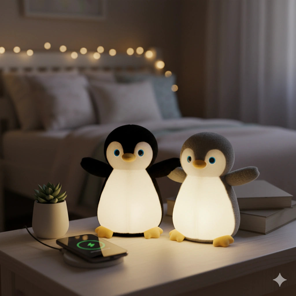 Pingouin veilleuse Led enfant