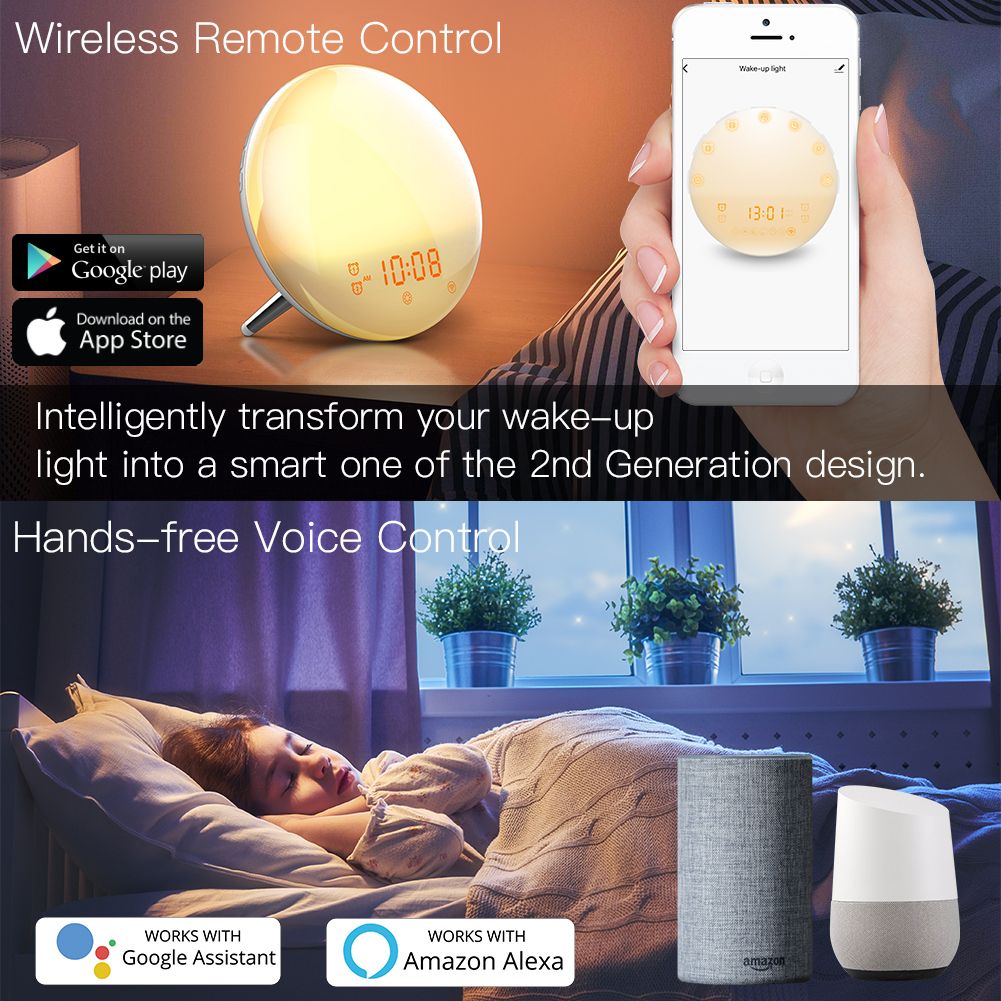 réveil lumineux moderne
