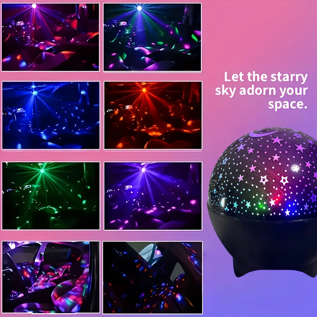 Veilleuse Projecteur Ciel Étoilé & Lune - "L'Univers au Plafond" – Image 8