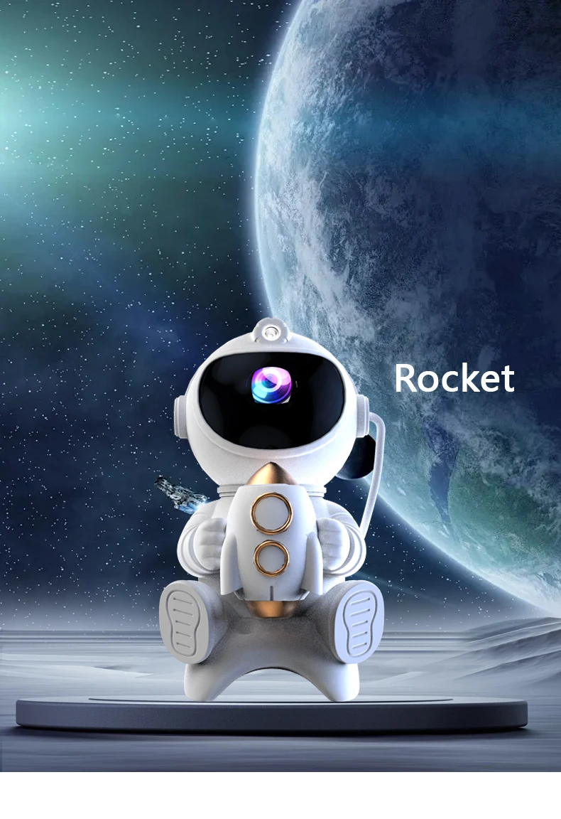 Veilleuse Projecteur Galaxie Astronaute Bluetooth - "L'Odyssée Musicale" – Image 16