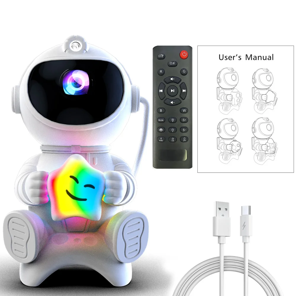 Veilleuse Projecteur Galaxie Astronaute Bluetooth - "L'Odyssée Musicale" – Image 8