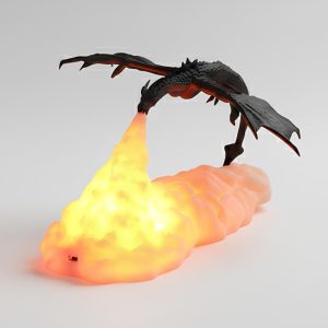 veilleuse imprimée LED dragon