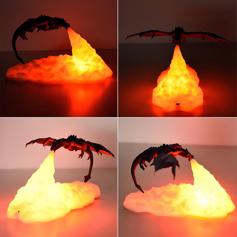 lampe nuit dragon dinosaure