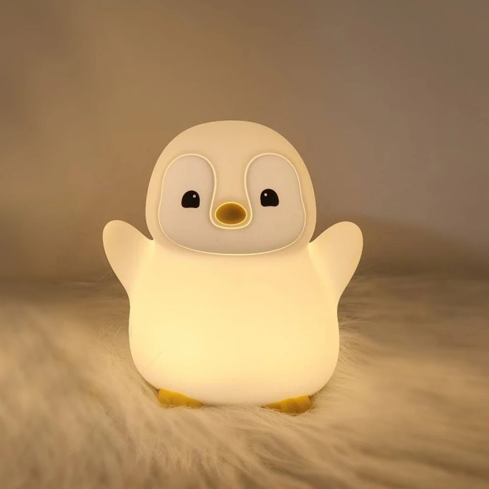 compagnon nocturne veilleuse pingouin