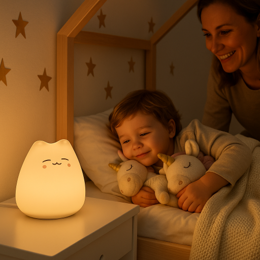 lumière douce chat