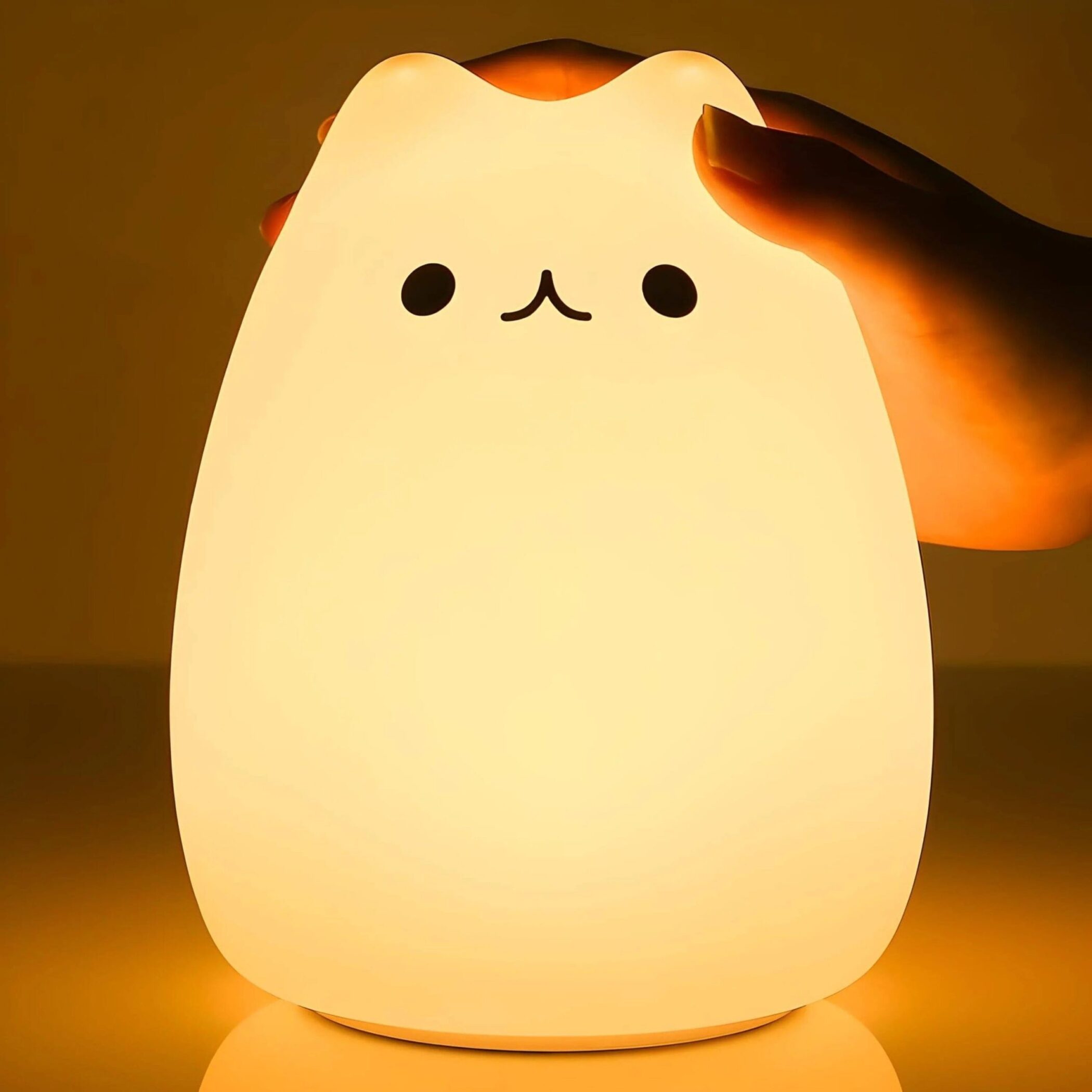 veilleuse chaton silicone LED