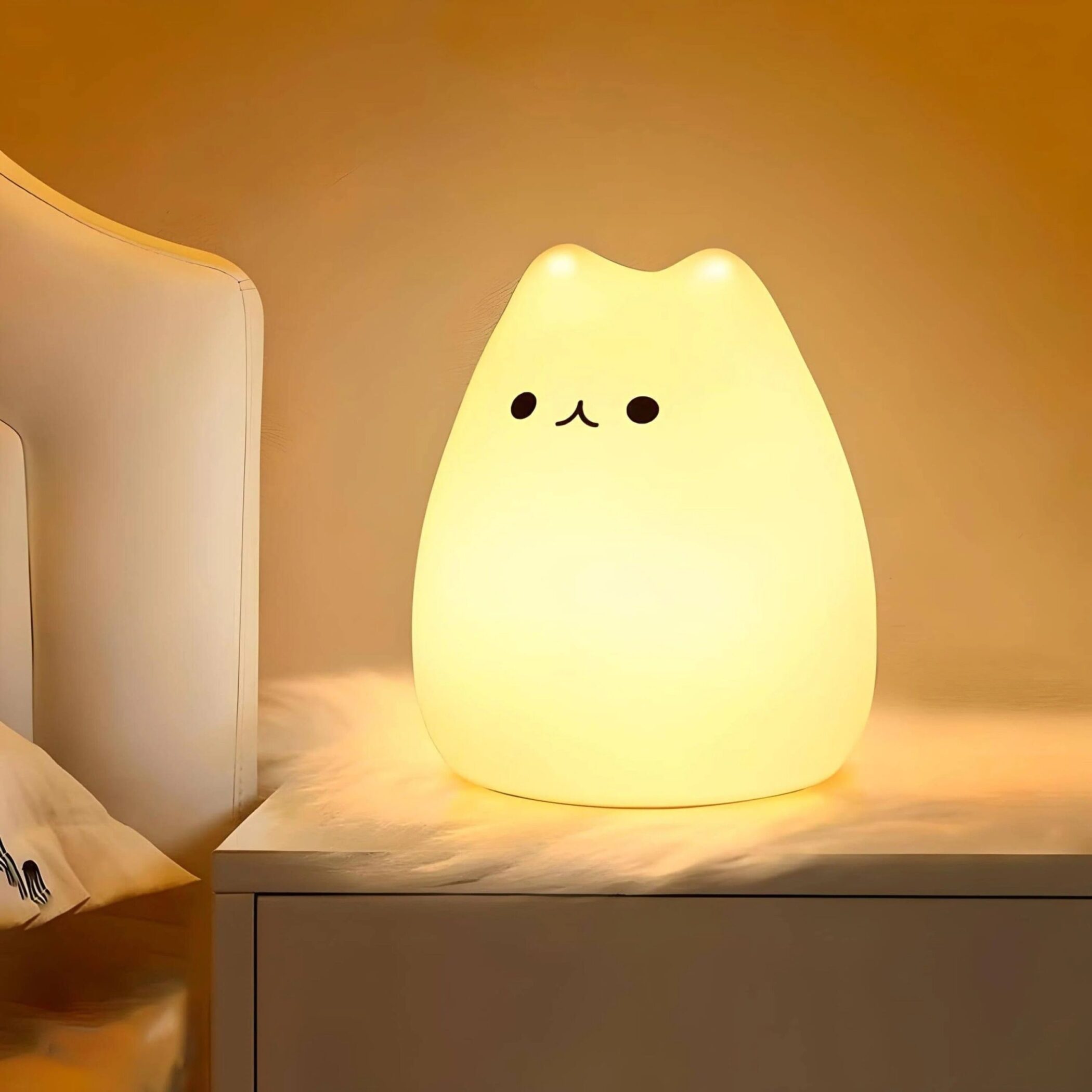 veilleuse enfants chaton silicone