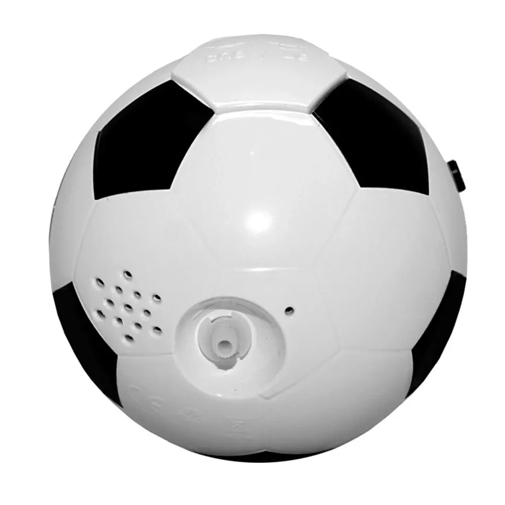 Réveil enfant en forme de ballon de foot noir et blanc silencieux - Rituel Dodo.