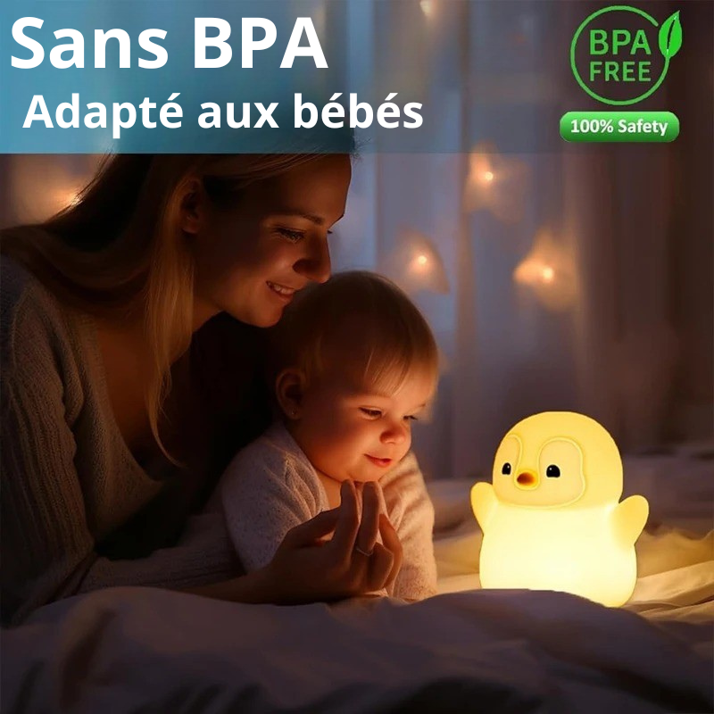 Pingo-Doux - La Veilleuse Pingouin en Silicone Souple et Tactile – Image 5