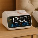 La Station des Matins Doux - Radio-Réveil Design avec Thermomètre et LED