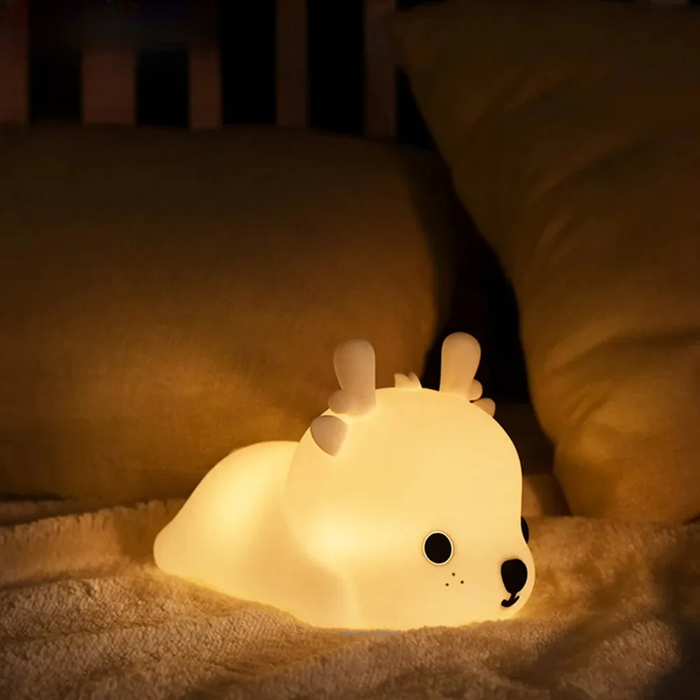 veilleuse cerf enfant multicolore