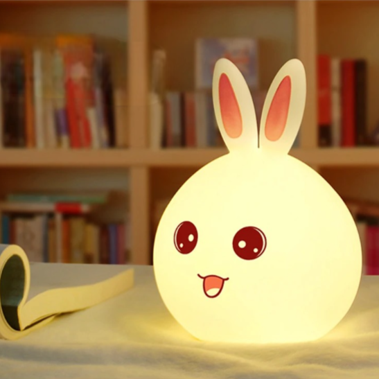 silhouette lapin veilleuse enfant