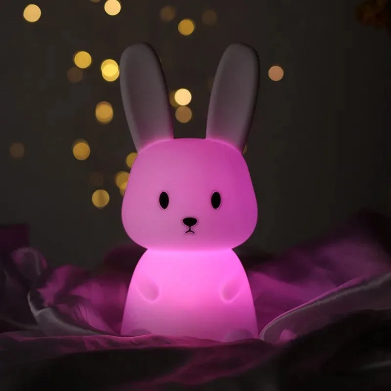 veilleuse enfant lapin