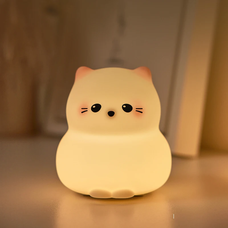Miaou-Câlin - La Veilleuse Chaton en Silicone "Soft-Touch" et Tactile – Image 6