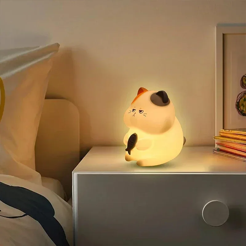 Gribouille le Chat-Pêcheur - La Veilleuse Kawaii en Silicone Souple – Image 7