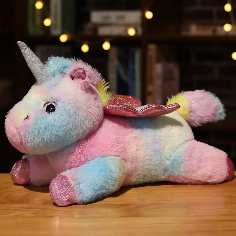 Louna la Licorne Étincelante - Peluche Veilleuse LED (3 Couleurs au Choix) – Image 6