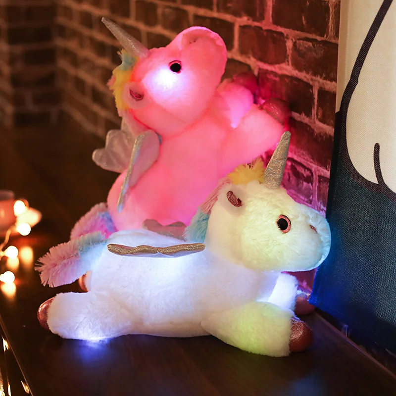 Louna la Licorne Étincelante - Peluche Veilleuse LED (3 Couleurs au Choix) – Image 5