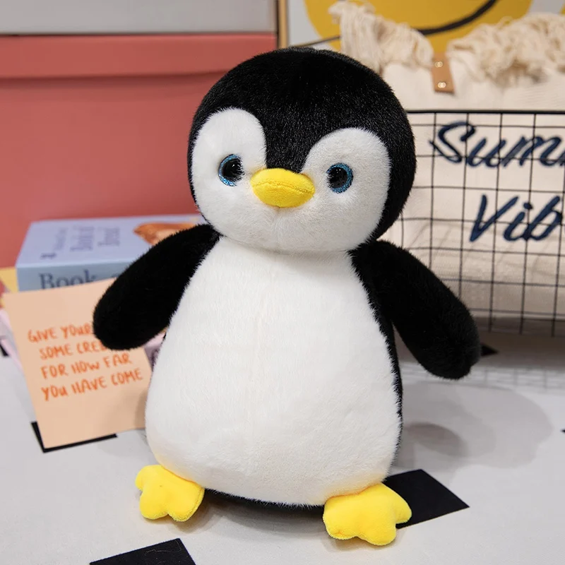 Peluche veilleuse pingouin gris et blanc Pingo-Câlin lumineuse - Rituel Dodo.