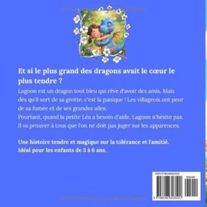 Couverture du livre pour enfants Lagoon le gentil dragon par Elya Roberts - Rituel Dodo.