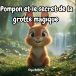 Couverture du livre Pompon et le secret de la grotte mystérieuse par Elya Roberts.