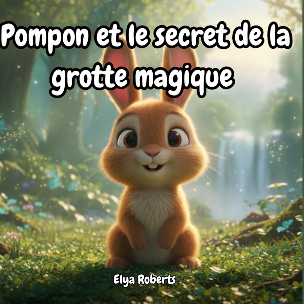 Couverture du livre Pompon et le secret de la grotte mystérieuse par Elya Roberts.