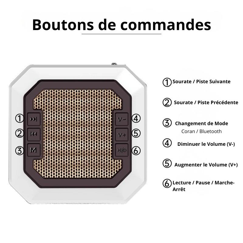 Veilleuse Coranique Haut-Parleur Bluetooth – Veilleuse Tactile Multicolore & Application – Image 6