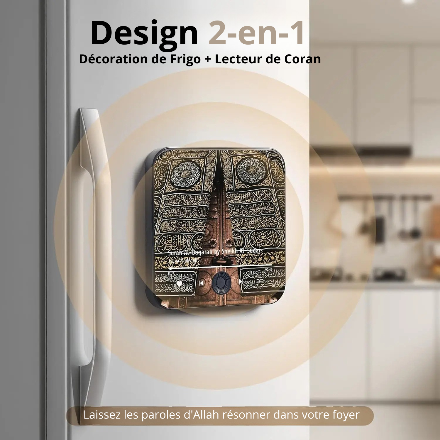 Aimant Coranique Magnétique – Enceinte Récitateur de Sourates pour Frigo & Maison – Image 3