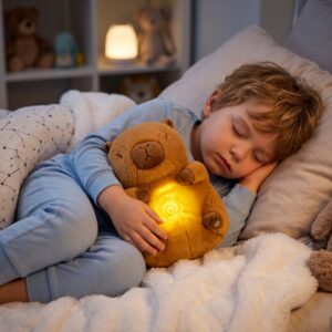 Capy-Serein – La Peluche Capybara Respirante et Lumineuse (27 cm)