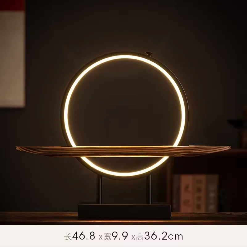 Autel Lumineux Bouddha Sakyamuni 3D – Sculpture Zen & Anneau LED avec Encensoir (45 cm) – Image 8