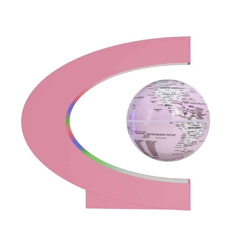 Globe Terrestre en Lévitation Magnétique C-Shape – Veilleuse LED Futuriste – Image 10