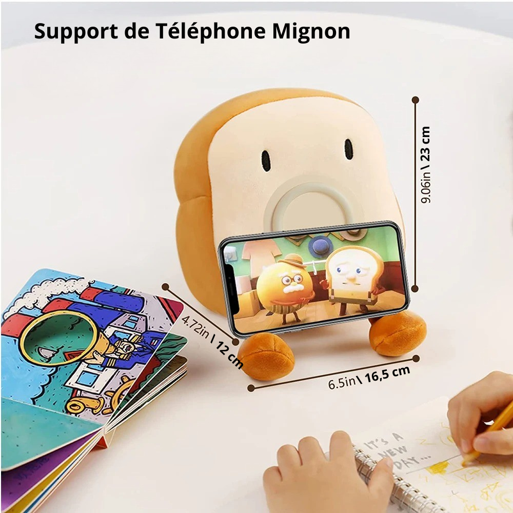 Tartine-Câlin – Le Réveil Veilleuse en Peluche Toast Douceur – Image 3