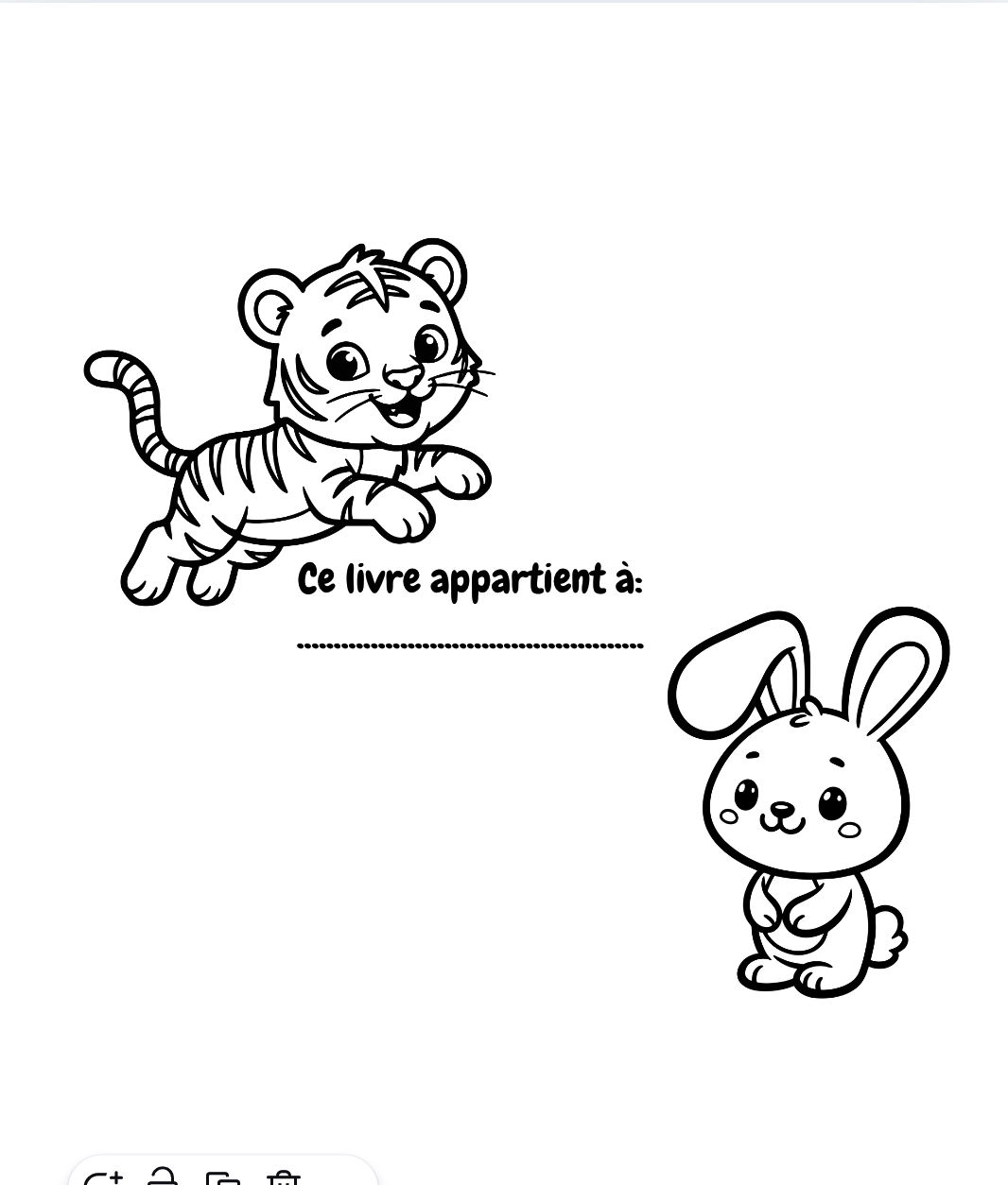 Mon Joli Petit Livre de Coloriage des Bébés Animaux (PDF à imprimer) – Image 2
